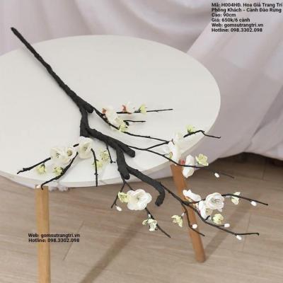 HOA GIẢ TRANG TRÍ PHÒNG KHÁCH - CÀNH ĐÀO RỪNG
